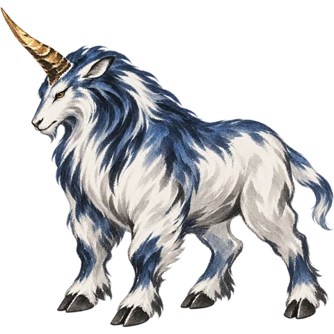 獬豸彩墨立绘